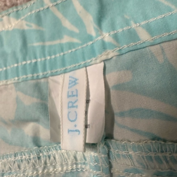 Women’s J. Crew sz 8 board beach shorts blue white - Picture 6 of 7